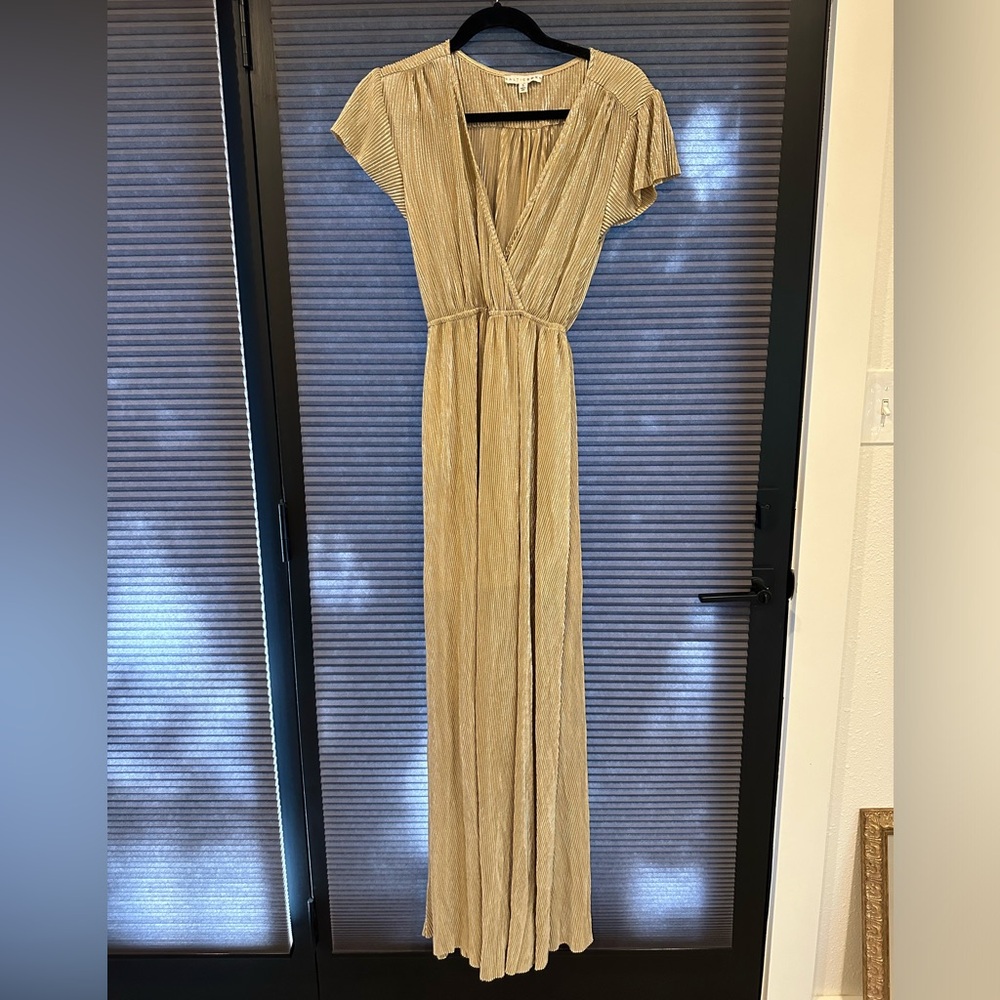 Gold Ribbed Maxi